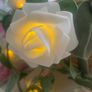 ShabbyChic French Basket with beautiful velvet to touch battery powered roses Image 4