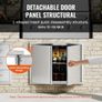 BBQ Access Door, 787x609 mm Double Outdoor Kitchen Door, Stainless Steel Flush Mount Door, Wall Vertical Door with Recessed Handles , for BBQ Island, Grilling Station, Outside Cabinet Image 6