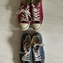Red and Navy Converse Runners Image 2