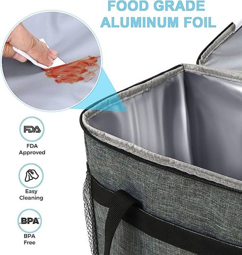 Cool Bag, Large Capacity Lunch Bag, Insulated Box Soft Cooler Bags, Easy to Carry Outdoor BBQ/Picnic/Camping/Family Activitives (FREE SHIPPING)