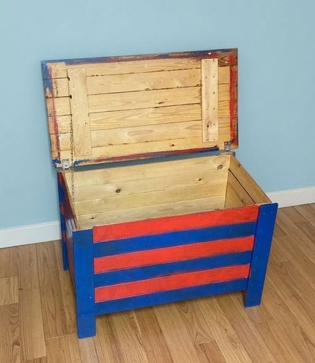 Large Solid Wooden Storage Chest | Blanket Box / Toy Box