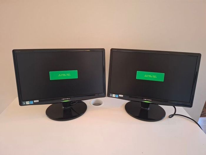 2x HannsG 19 inch Monitors