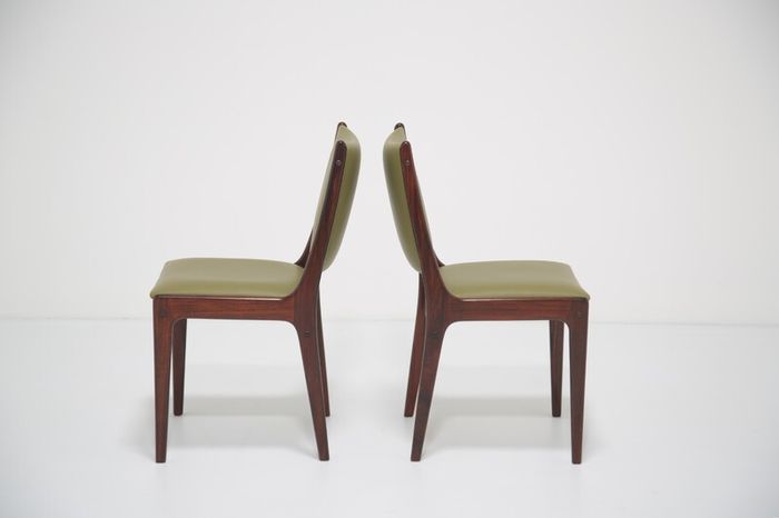 Set of 8 Vintage Danish Rosewood Dining Chairs by Johannes Andersen for Uldum Mobelfabrik, 1960s