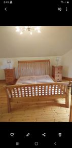 King Sleigh Bed Frame