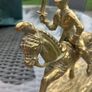 1950s solid brass Knight on a horse, collectible, D18 post 10e Image 5