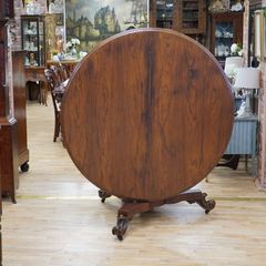 Victorian Rosewood Tilt-Top Centre / Dining Table
