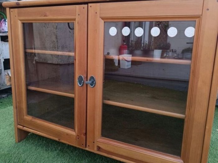 Solid pine wood cabinet