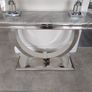 Console table grey silver Image 2
