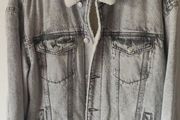 Bershka Men's Acid Wash Denim Jacket