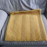 New Triangle Stitch Cushion cover- Tawny Olive 58x58 Image 2