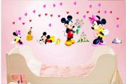 Nice Disney Mickey &amp; Minnie Mouse Wall Stickers Nursery Baby Room Decal Art Decoration