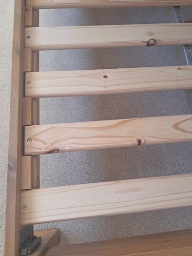 Single oak bed frame