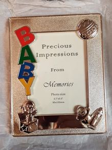 BNIB Silver BABY Photo Frame