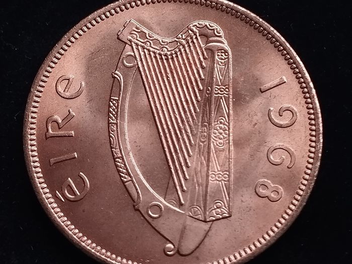 Ireland - 1968 - 1 Penny - Hen with Chicks - UNC - KM.11 - [276]
