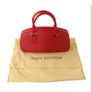 Louis Vuitton Red Leather Handbag Image 3