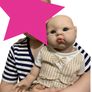 Reborn doll 47cm  100% Full Body Silicone  Heavy Baby Doll 3298g Soft Image 2