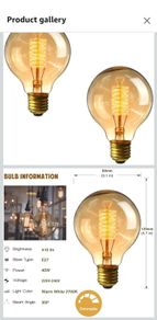 Decorative bulbs (2-pack) NEW