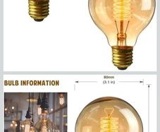 Decorative bulbs (2-pack) NEW