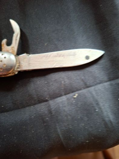 Old Penknife and Steel Butterfly Comb for sale as a lot