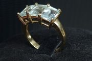 Vintage 9ct Gold Three Stone Ring