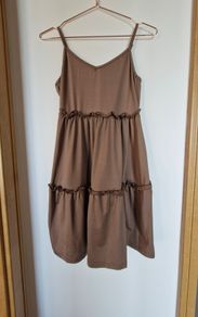 Gorgeous mini Summer dress shades of brown s  S/M