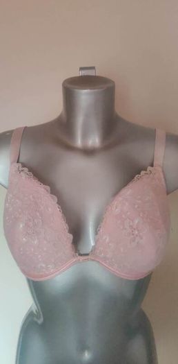 Secret Possessions pink lace underwired padded bra size UK36 E EU80 E Postage included