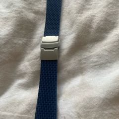 Blue Rubber watch strap
