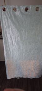 curtains mint green
