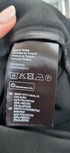 H&M black skinny trousers  Sz 8UK - Bnwot Rrp 19.99