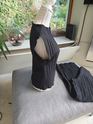 Zara black palazzo pants and top uk 10