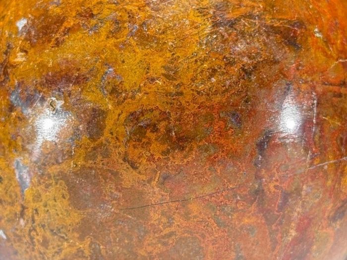 Sphere On Stand - Red Jasper