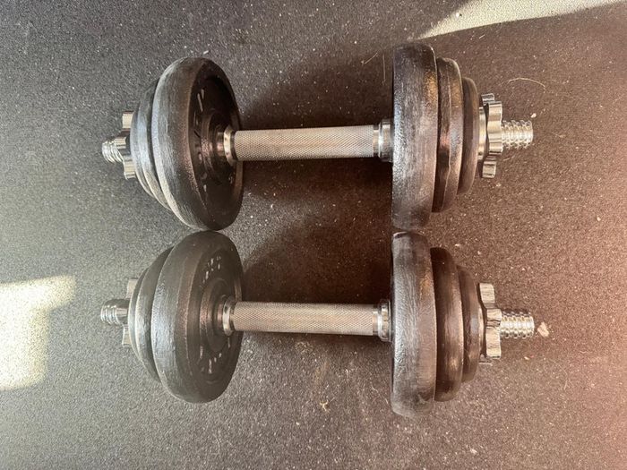 10KG Adjustable Dumbbells Pair - 20KG Total Weight