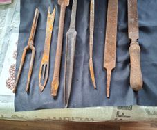 Antique Forged made Wood Carving Tool and Metal Files etc, Postage available or Collection,