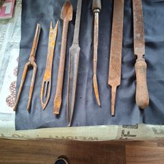 Antique Forged made Wood Carving Tool and Metal Files etc, Postage available or Collection,