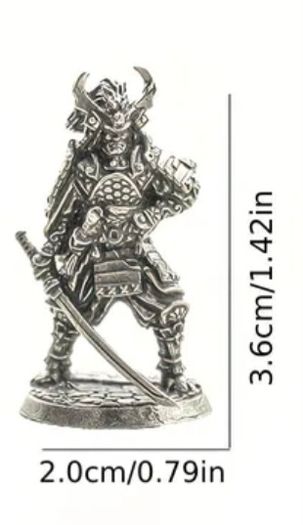 Miniature brass samurai figures ( 4 )