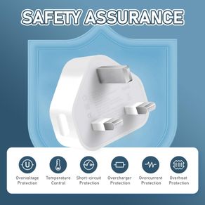 White Usb Plug For Iphone Plugs Uk 3 Pin Usb Adapter Plug Uk Usb3 Pack Wall Plug-Usb Charger Plug Uk Mobile Phone Mains Chargers Usb Plugs Compatible With Other
