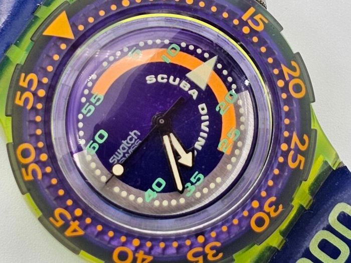 Vintage Swiss Watch Swatch Scuba 1990s Collectable