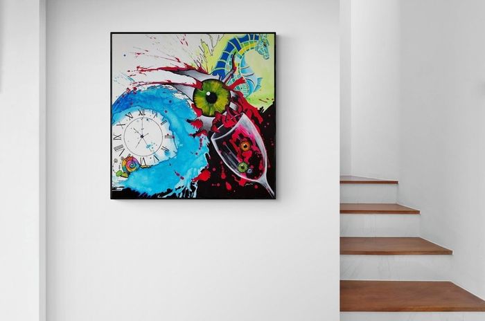 Original hand paint picture, acrylic painting by Strzala