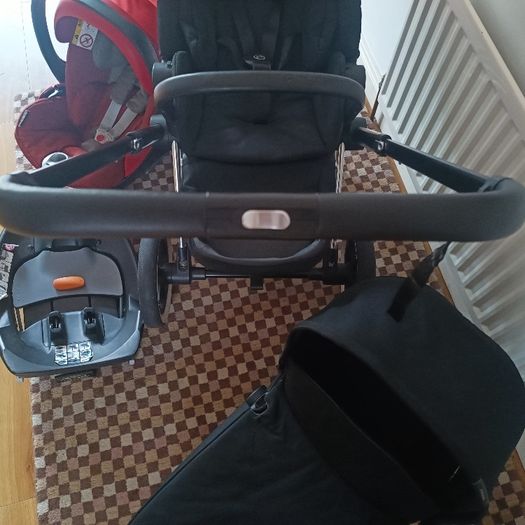 Cybex Priam travel system with lie flat car seat