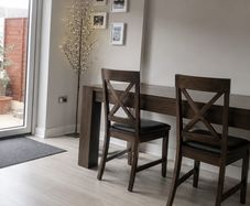 Table with bench and 4 chairs