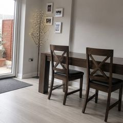 Table with bench and 4 chairs