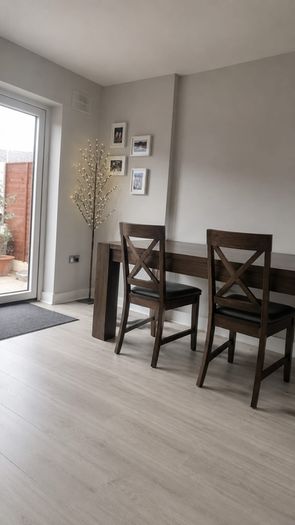 Table with bench and 4 chairs