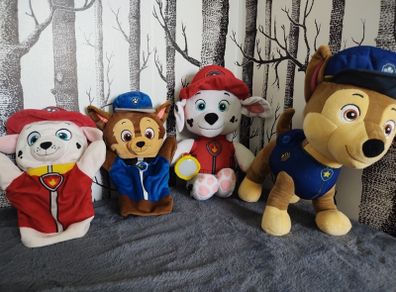 Paw Patrol teddies hand puppets Marshall Chase