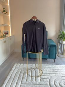 Mens Black Hugo Boss Long-Sleeve Shirt
