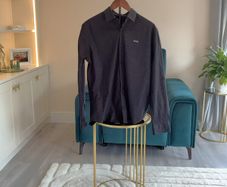 Mens Black Hugo Boss Long-Sleeve Shirt