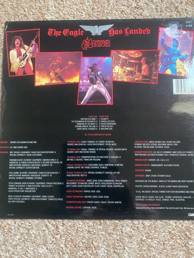 Saxon "The eagle has landed" vinyl