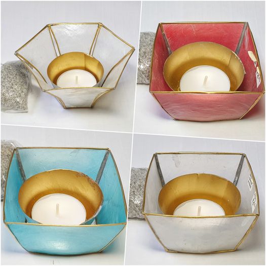 CLEARANCE Incense Burners for resin and charcoal in shell or metal candle holders with sandbag
