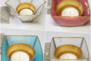 CLEARANCE Incense Burners for resin and charcoal in shell or metal candle holders with sandbag