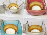 main image for ad CLEARANCE Incense Burners for resin and charcoal in shell or metal candle holders with sandbag