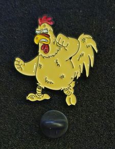 Family guy, Ernie, the giant chicken , pin back badge.